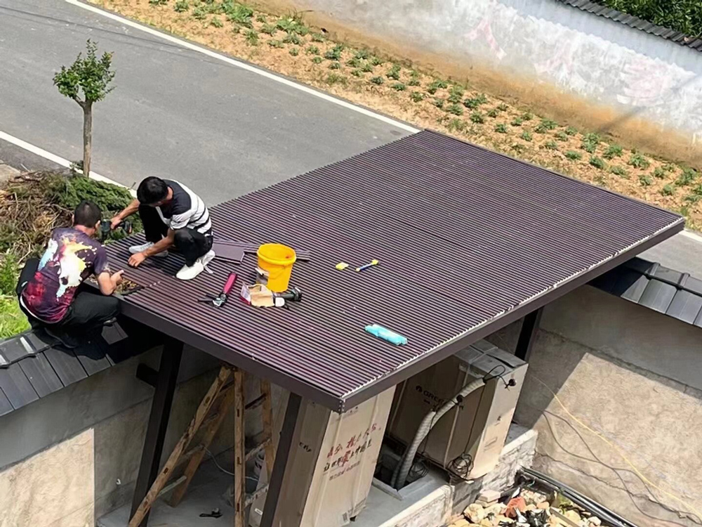 屋顶铝瓦工程案例