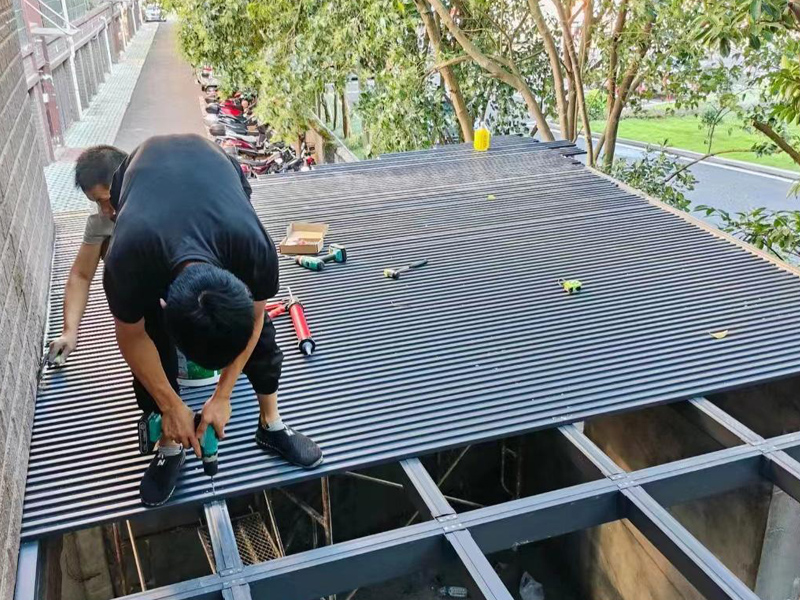 屋顶铝瓦工程案例