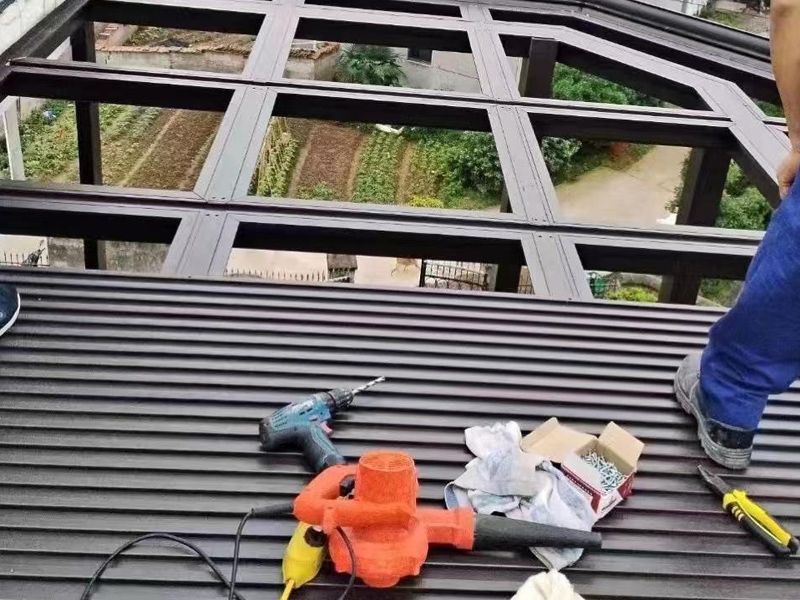 屋顶铝瓦工程案例