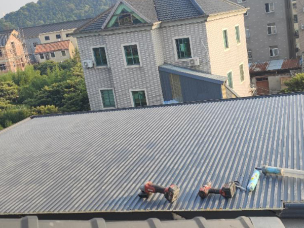 屋顶铝瓦工程案例