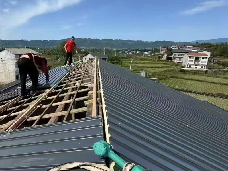 屋顶铝瓦工程案例