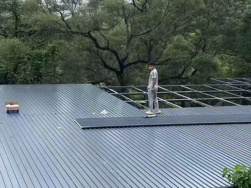 屋顶铝瓦工程案例