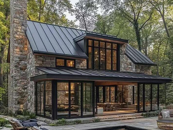 屋顶铝瓦工程案例