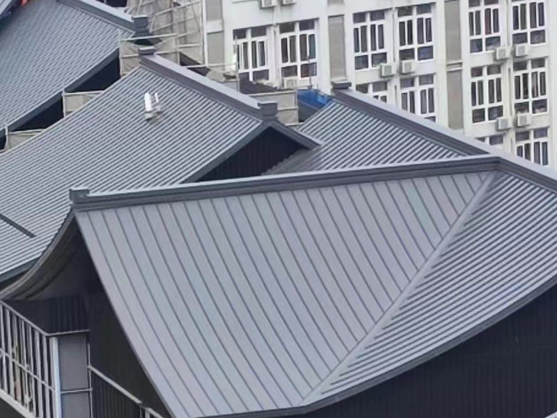 屋顶铝瓦工程案例